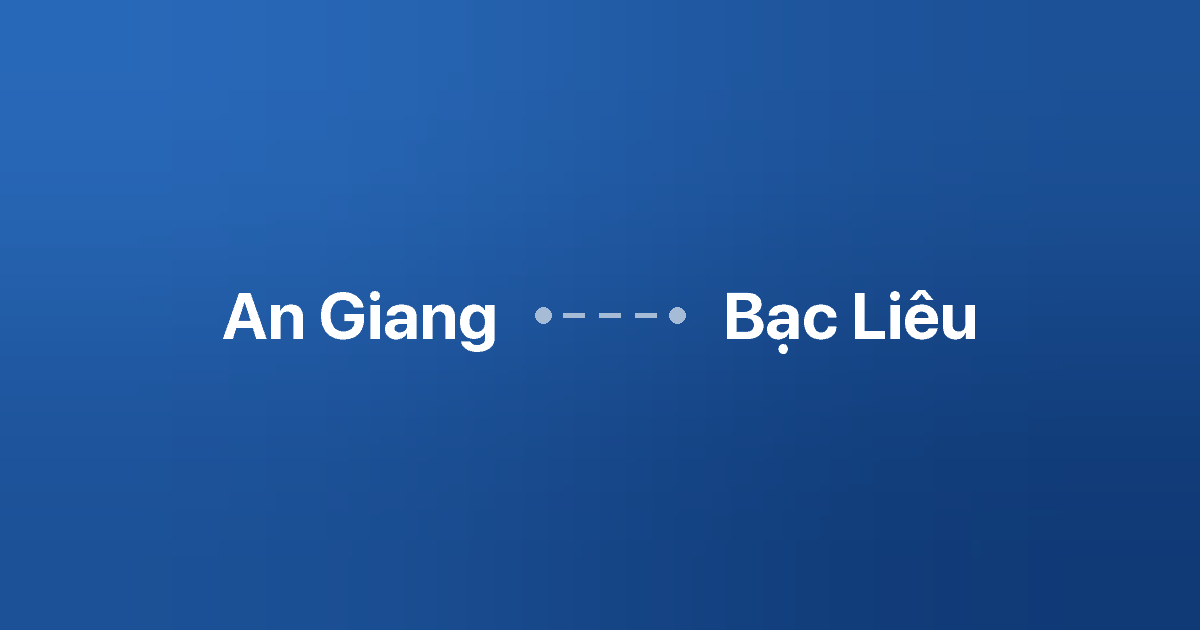 Xe ghép An Giang Bạc Liêu