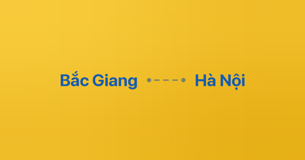 Xe ghép Bắc Giang Hà Nội