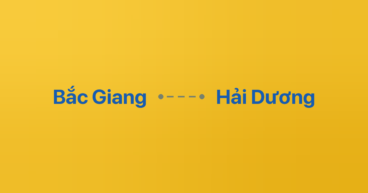 Xe ghép Bắc Giang Hải Dương