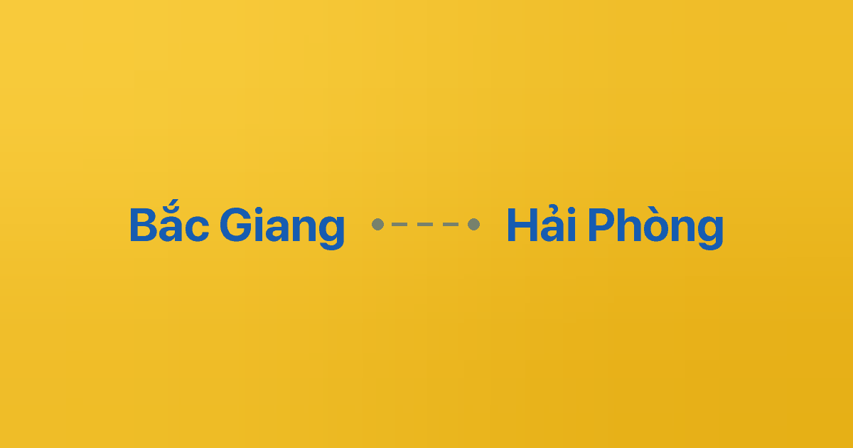Xe ghép Bắc Giang Hải Phòng