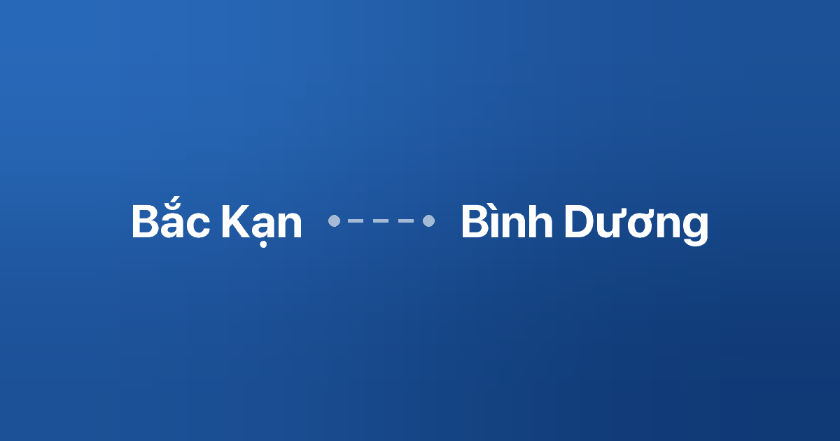 Xe ghép Bắc Kạn Bình Dương