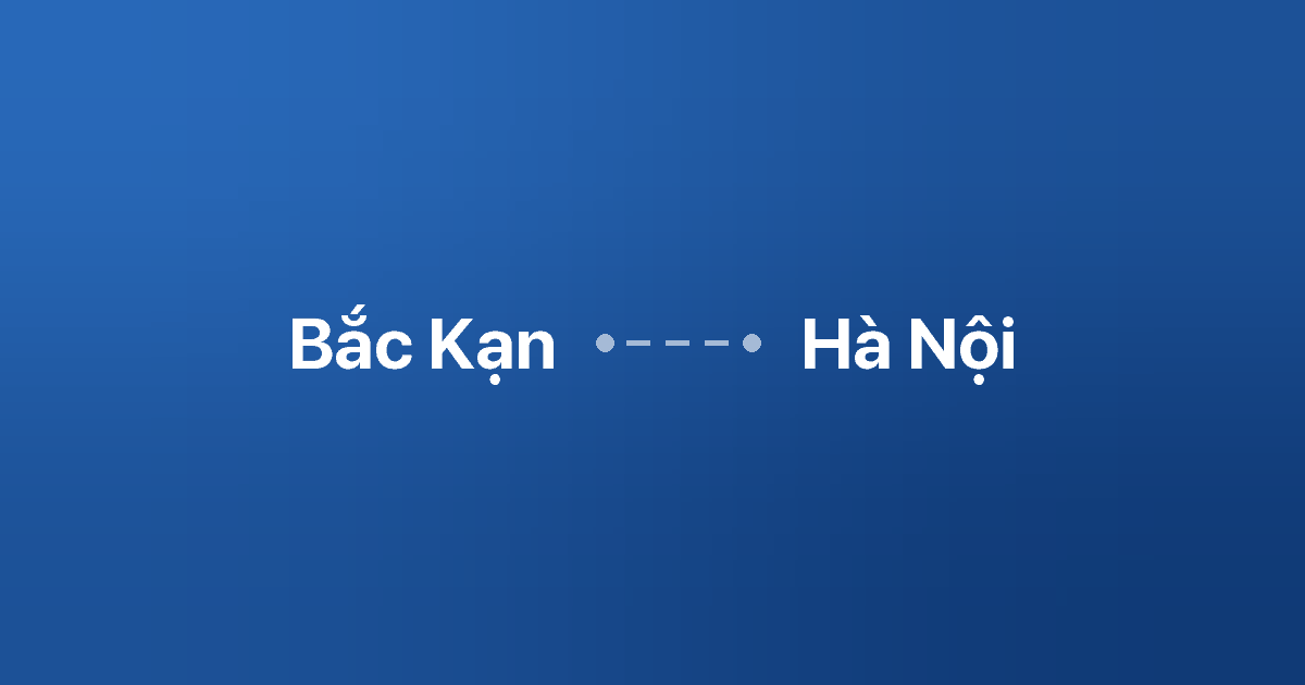 Xe ghép Bắc Kạn Hà Nội