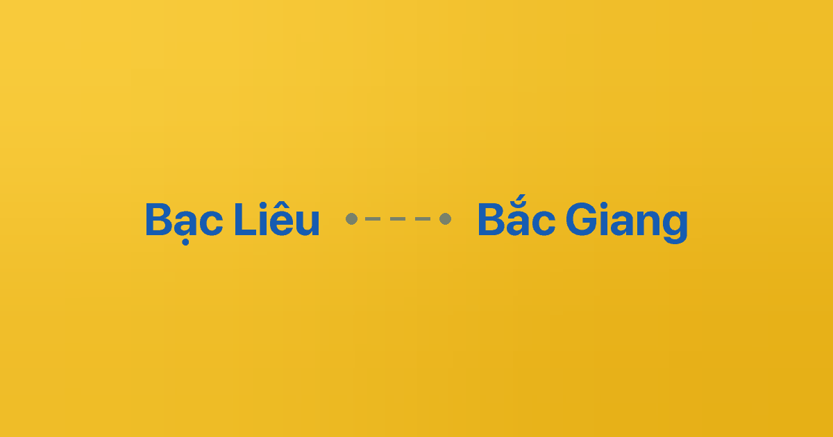 Xe ghép Bạc Liêu Bắc Giang