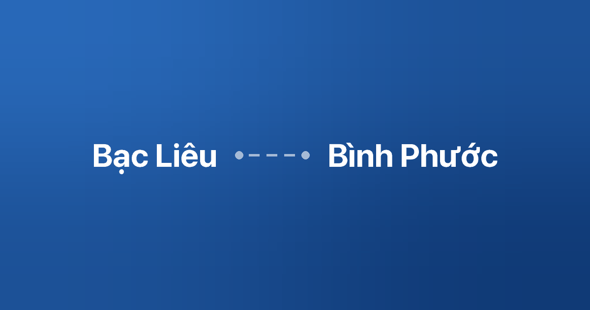 Xe ghép Bạc Liêu Bình Phước