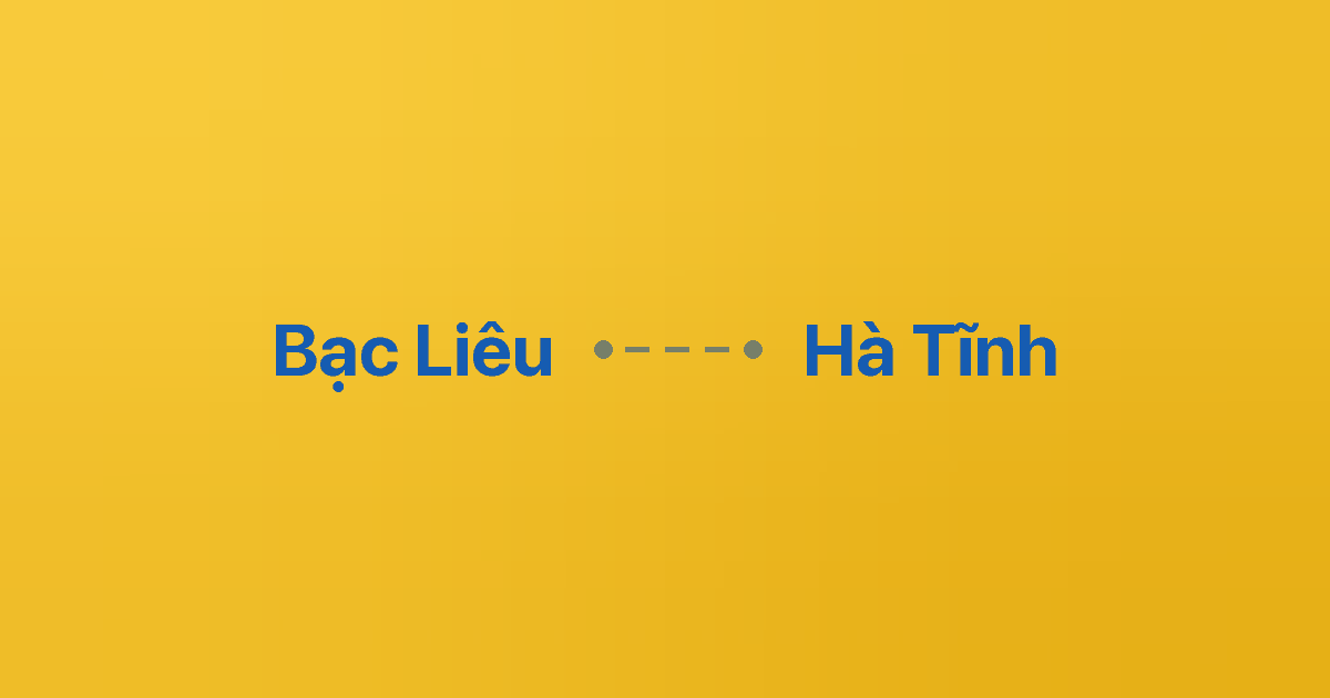 Xe ghép Bạc Liêu Hà Tĩnh