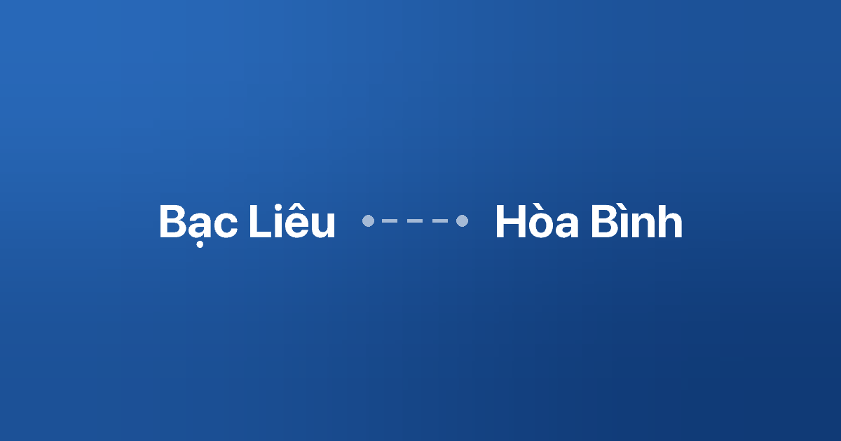 Xe ghép Bạc Liêu Hòa Bình