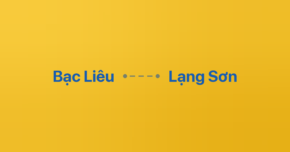 Xe ghép Bạc Liêu Lạng Sơn