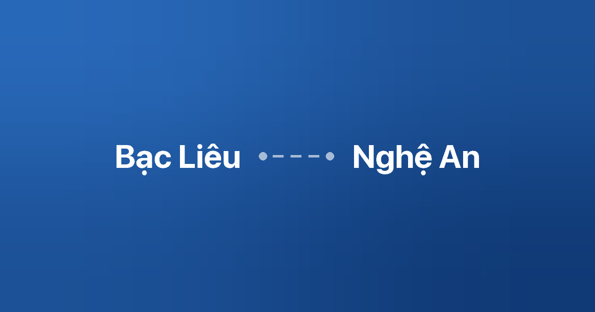 Xe ghép Bạc Liêu Nghệ An