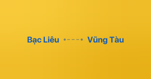 Xe ghép Bạc Liêu Vũng Tàu