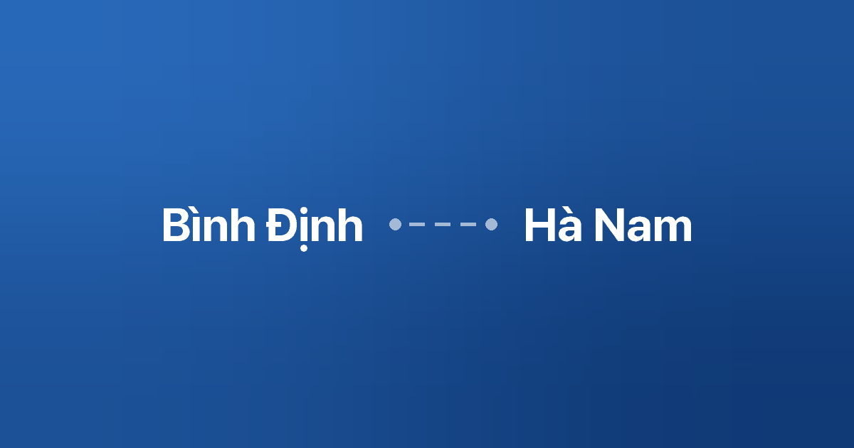Xe ghép Bình Định Hà Nam 6 Xe ghép Bình Định Hà Nam