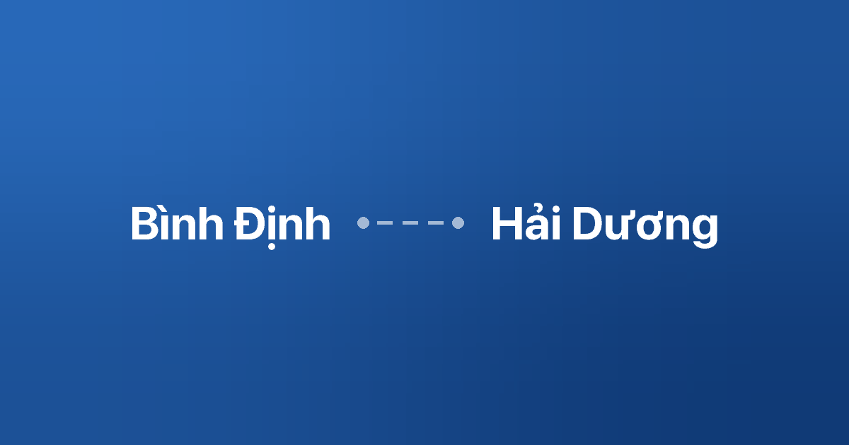 Xe ghép Bình Định Hải Dương