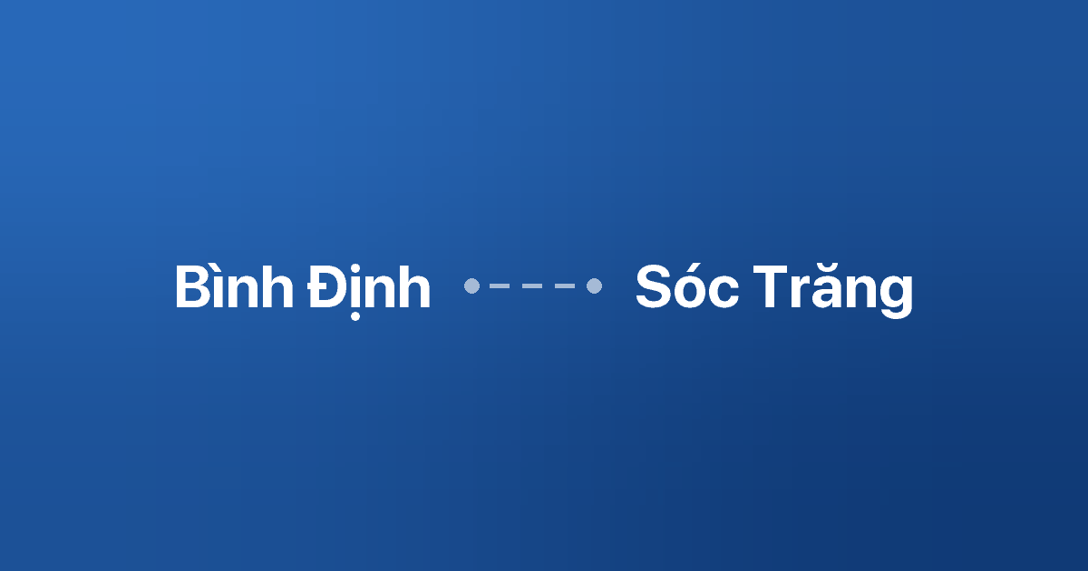Xe ghép Bình Định Sóc Trăng
