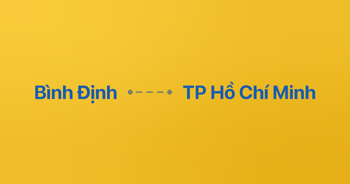 Xe ghép Bình Định TP Hồ Chí Minh