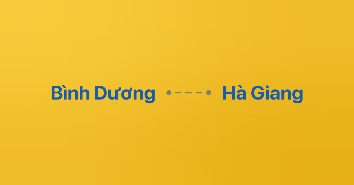 Xe ghép Bình Dương Hà Giang