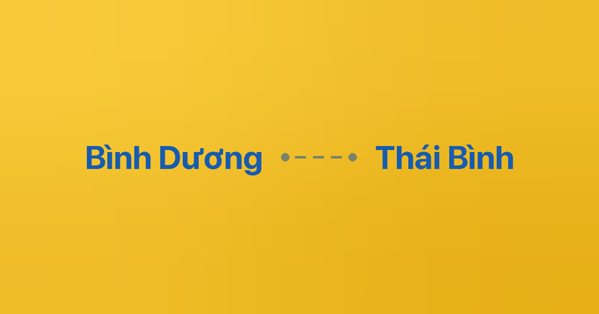 Xe ghép Bình Dương Thái Bình