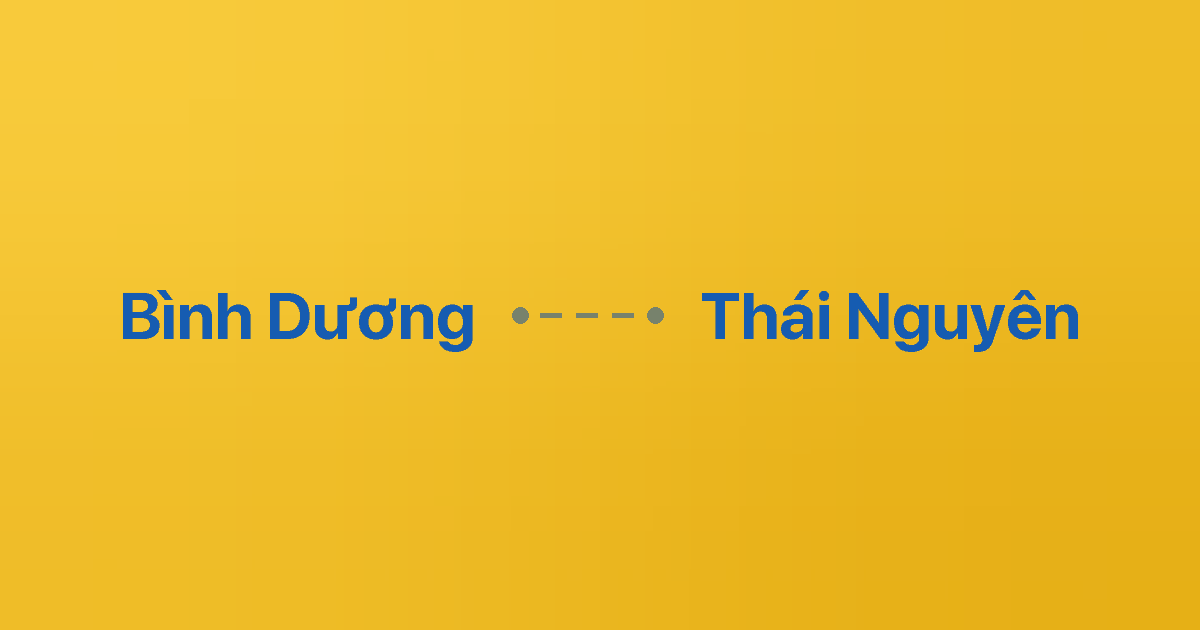 Xe ghép Bình Dương Thái Nguyên