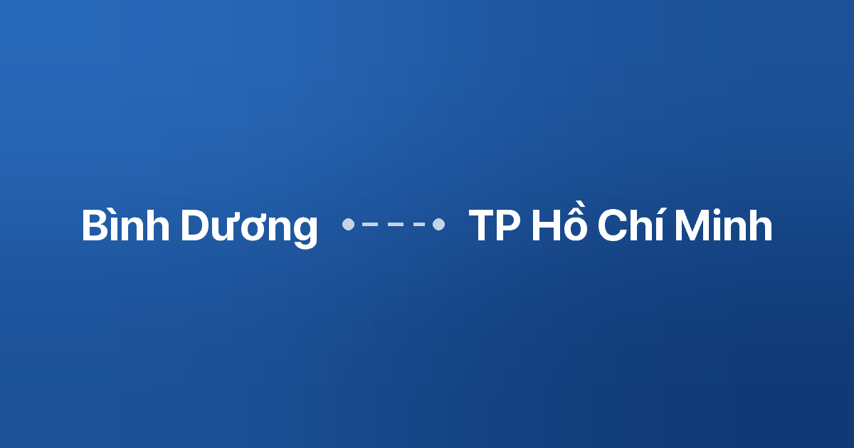 Xe ghép Bình Dương TP Hồ Chí Minh
