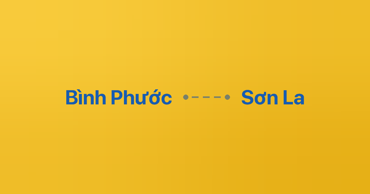 Xe ghép Bình Phước Sơn La