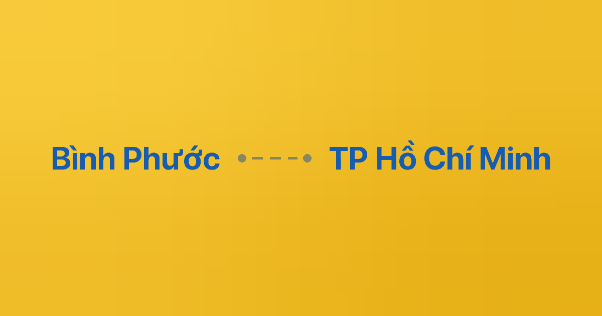 Xe ghép Bình Phước TP Hồ Chí Minh