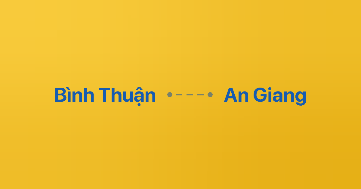 Xe ghép Bình Thuận An Giang