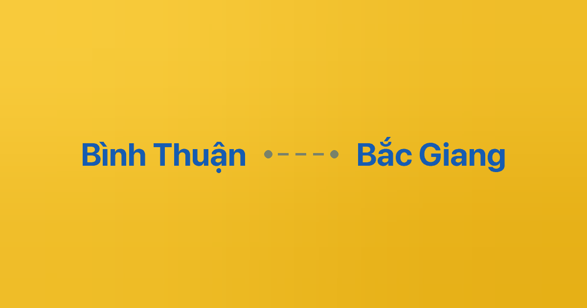 Xe ghép Bình Thuận Bắc Giang