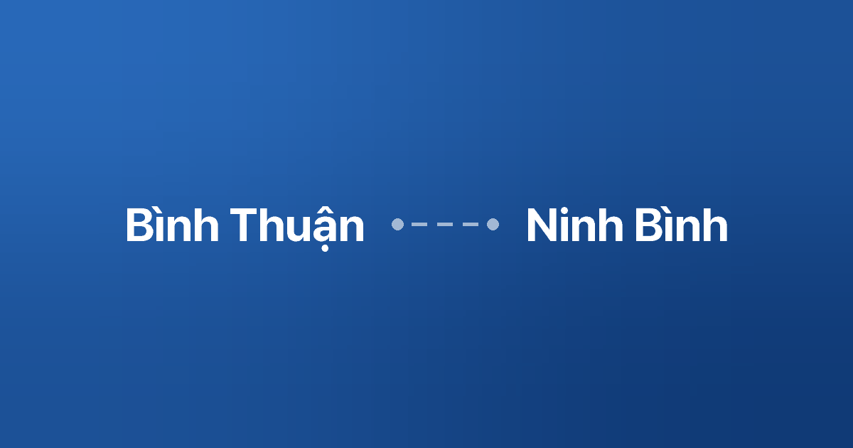 Xe ghép Bình Thuận Ninh Bình