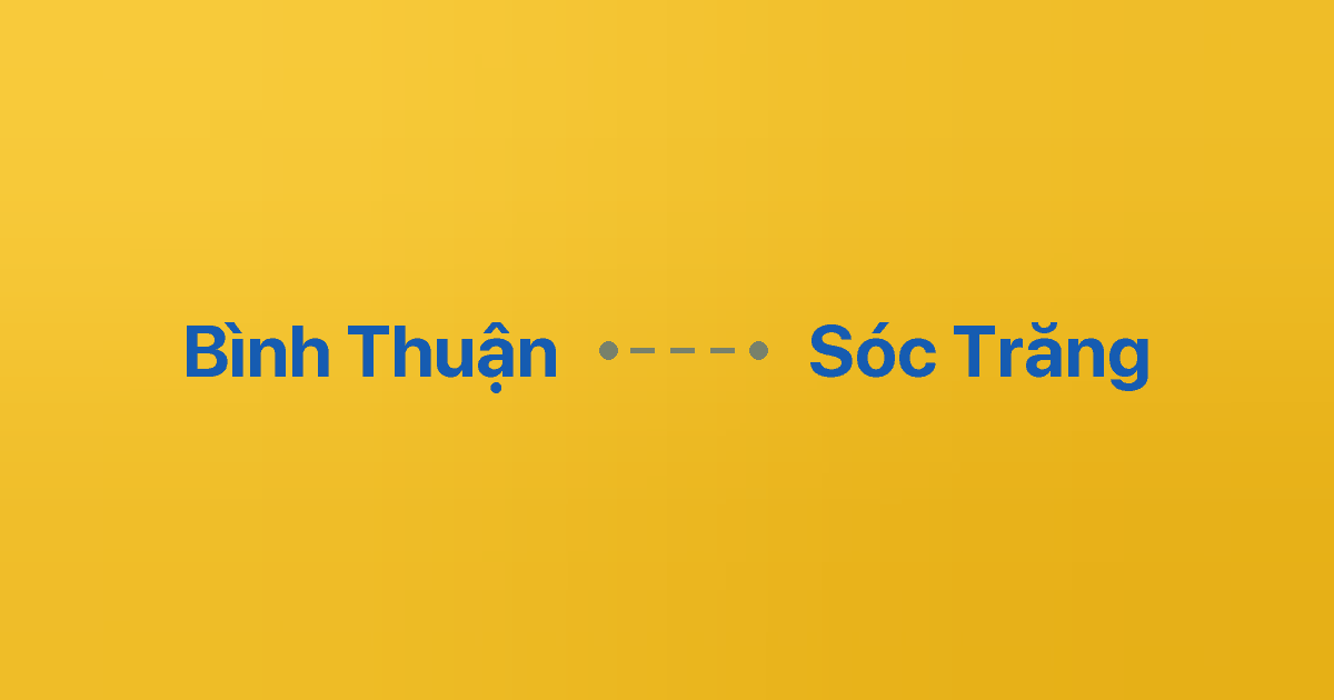 Xe ghép Bình Thuận Sóc Trăng