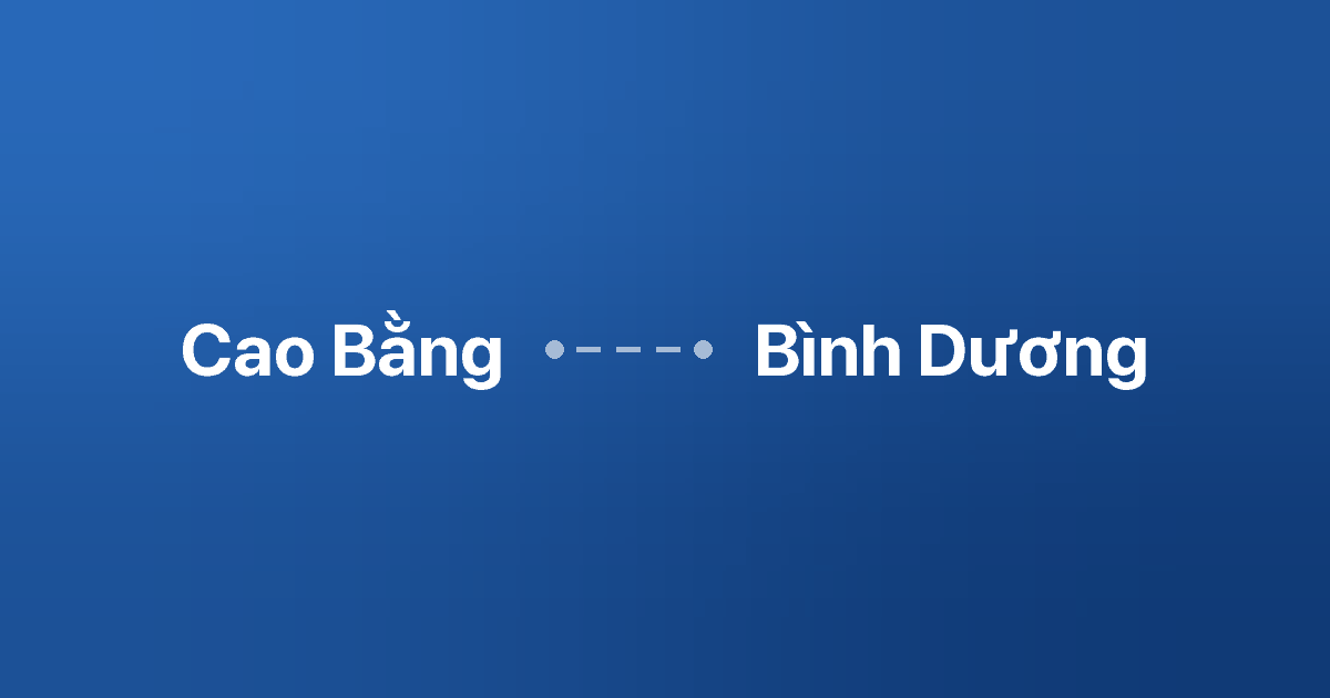 Xe ghép Cao Bằng Bình Dương