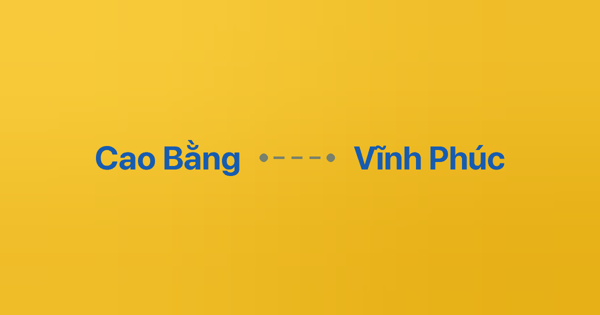 Xe ghép Cao Bằng Vĩnh Phúc