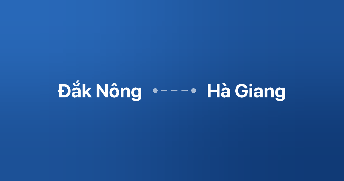 Xe ghép Đắk Nông Hà Giang