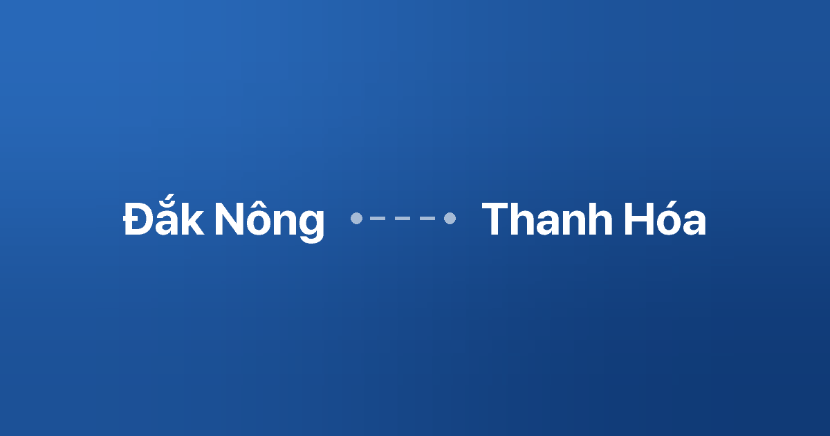 Xe ghép Đắk Nông Thanh Hóa