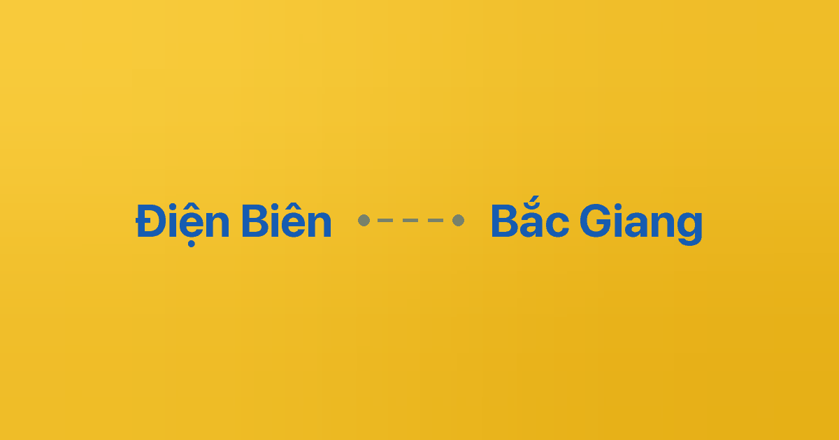 Xe ghép Điện Biên Bắc Giang