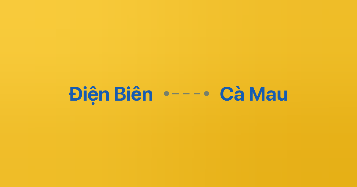 Xe ghép Điện Biên Cà Mau
