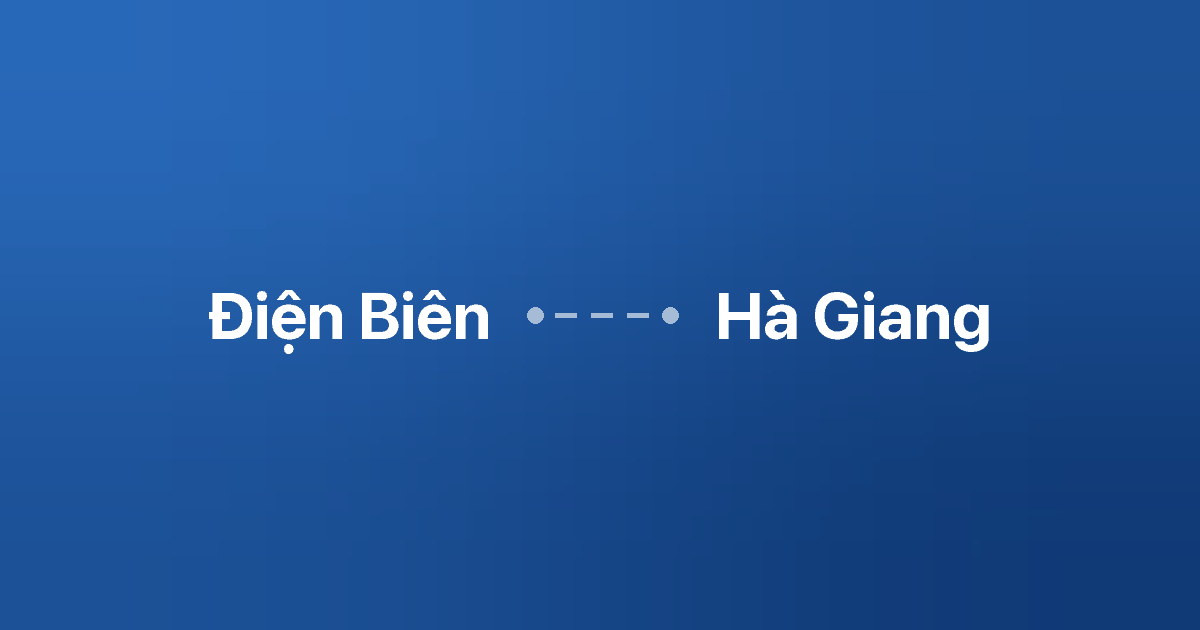Xe ghép Điện Biên Hà Giang