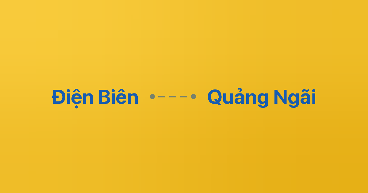 Xe ghép Điện Biên Quảng Ngãi