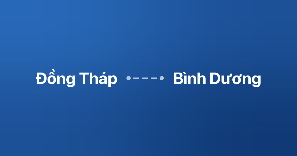 Xe ghép Đồng Tháp Bình Dương