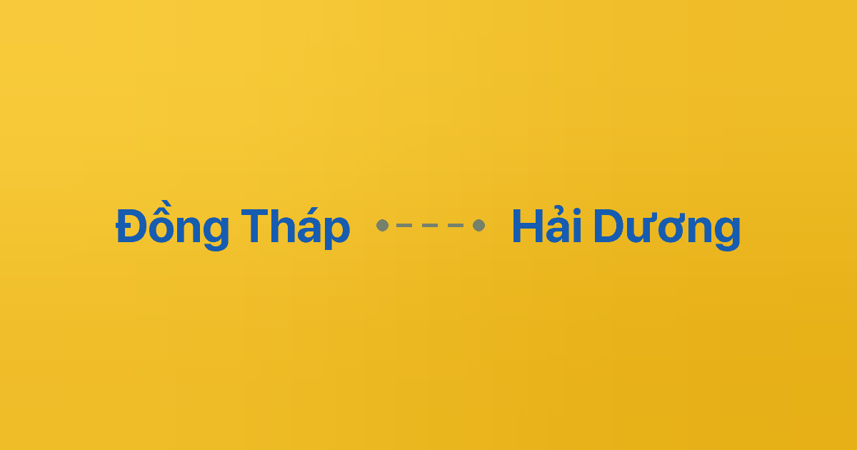 Xe ghép Đồng Tháp Hải Dương