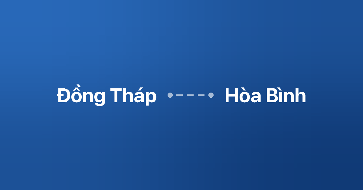 Xe ghép Đồng Tháp Hòa Bình