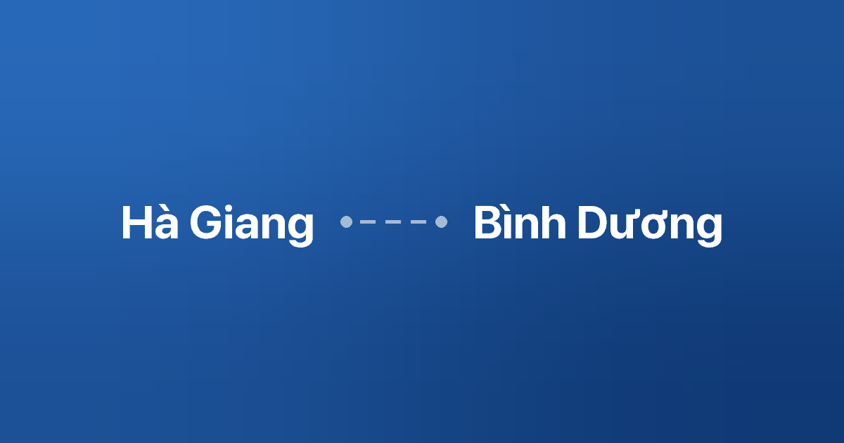 Xe ghép Hà Giang Bình Dương