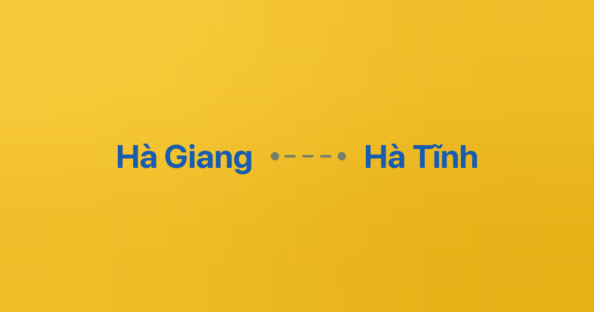 Xe ghép Hà Giang Hà Tĩnh