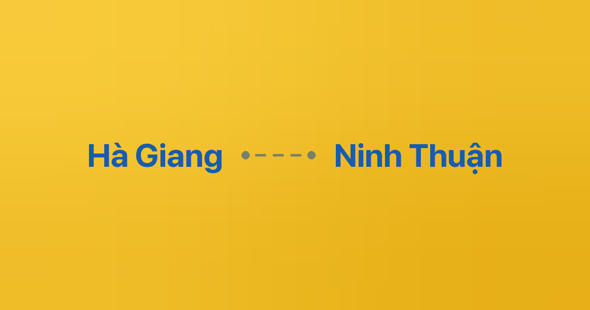 Xe ghép Hà Giang Ninh Thuận
