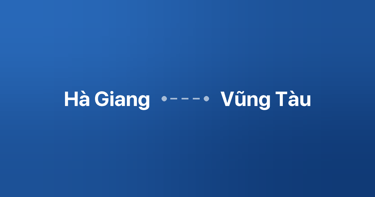 Xe ghép Hà Giang Vũng Tàu