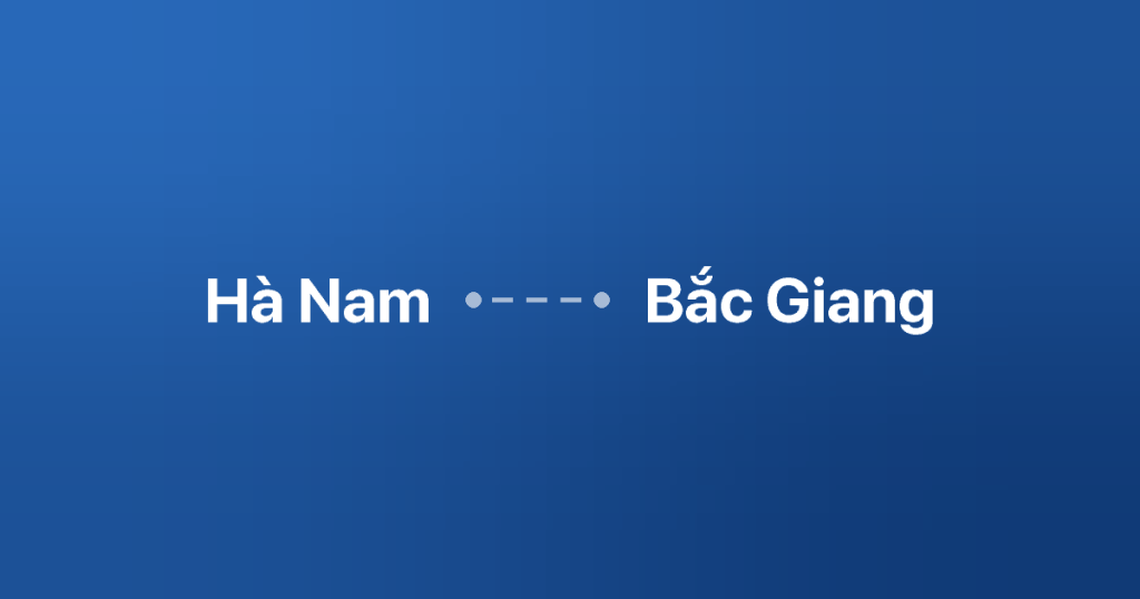 Xe ghép Hà Nam Bắc Giang