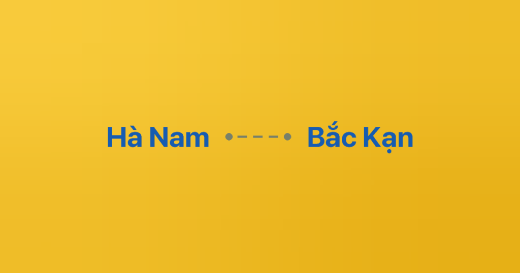 Xe ghép Hà Nam Bắc Kạn
