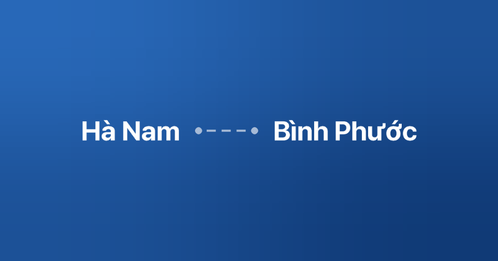 Xe ghép Hà Nam Bình Phước