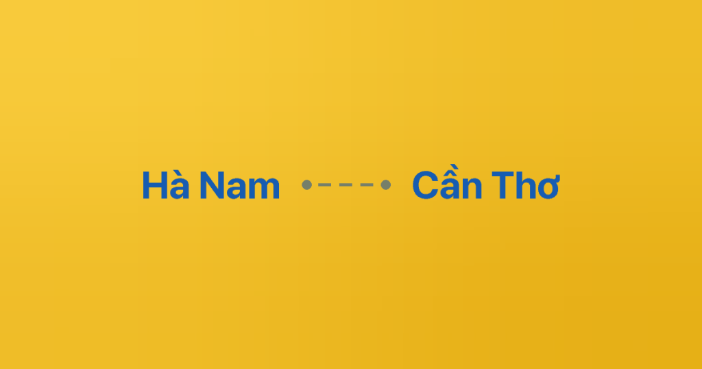 Xe ghép Hà Nam Cần Thơ
