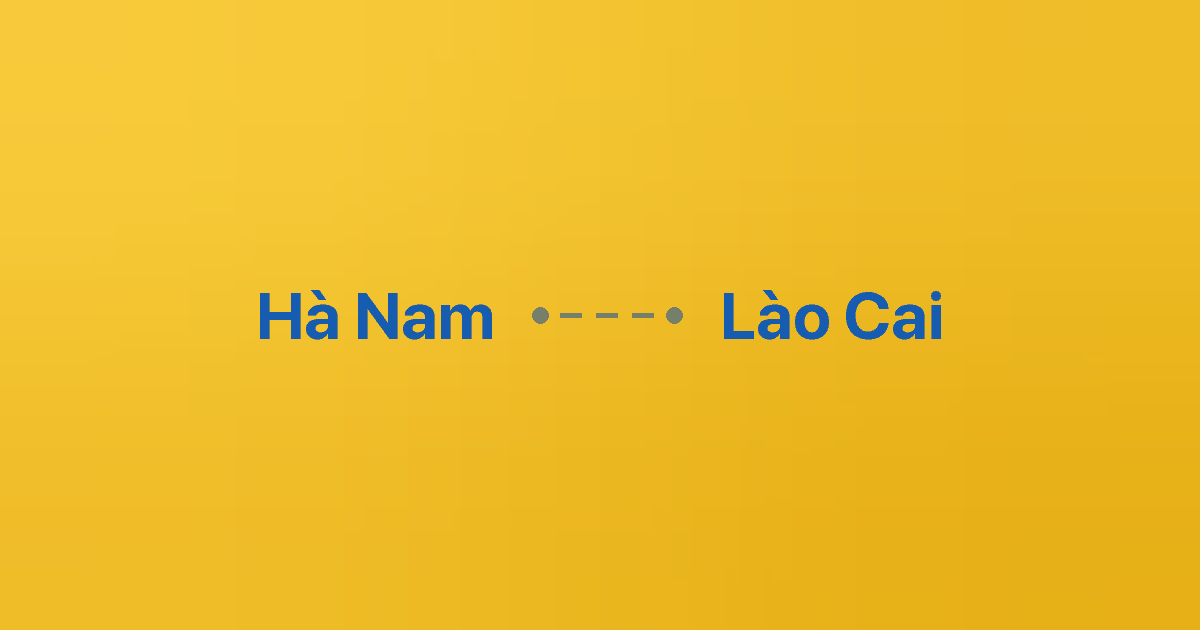 Xe ghép Hà Nam Lào Cai