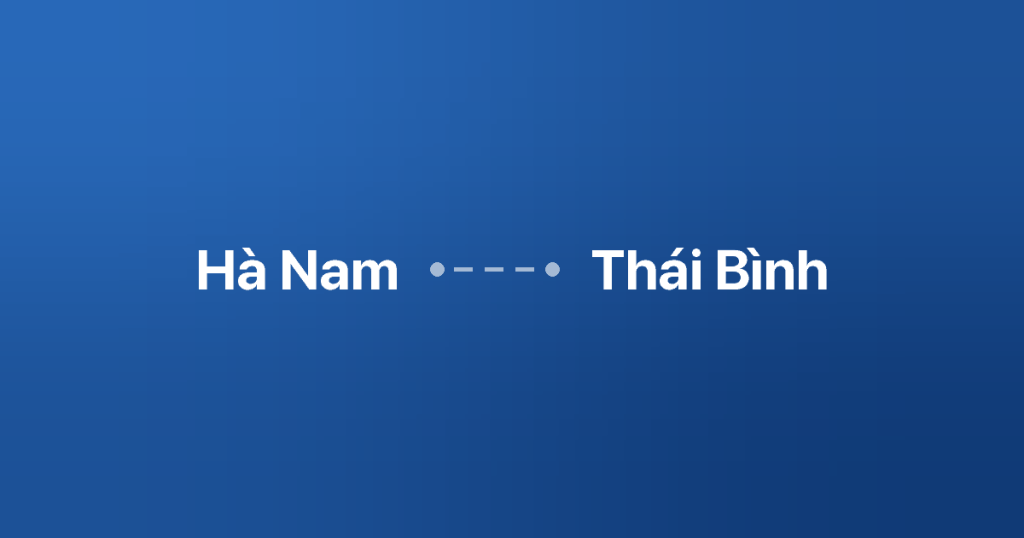 Xe ghép Hà Nam Thái Bình