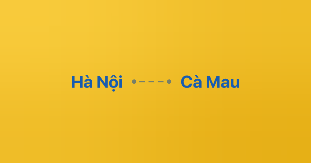Xe ghép Hà Nội Cà Mau