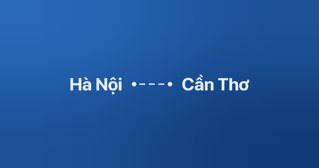 Xe ghép Hà Nội Cần Thơ